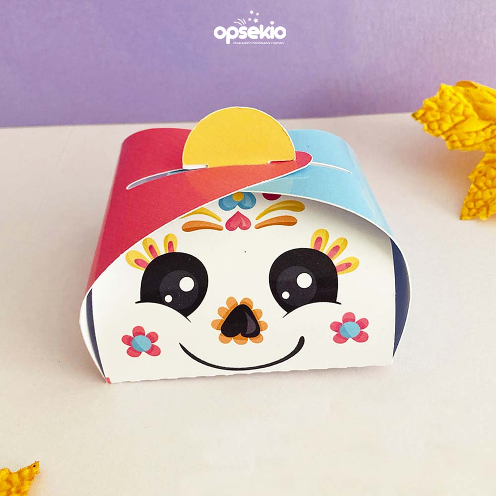 Cajita Día de Muertos — Calaverita Imprimible PDF