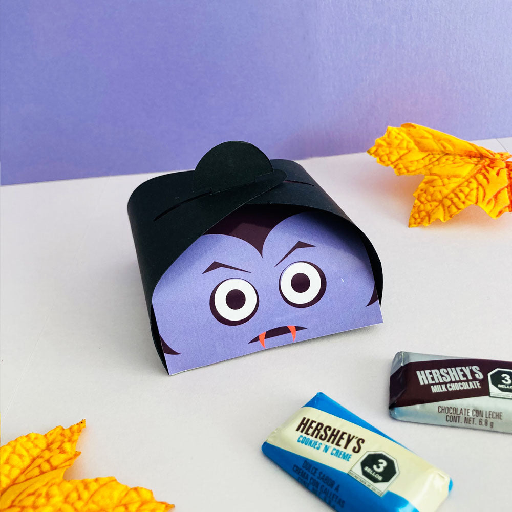 Cajas de halloween para imprimir monstruos