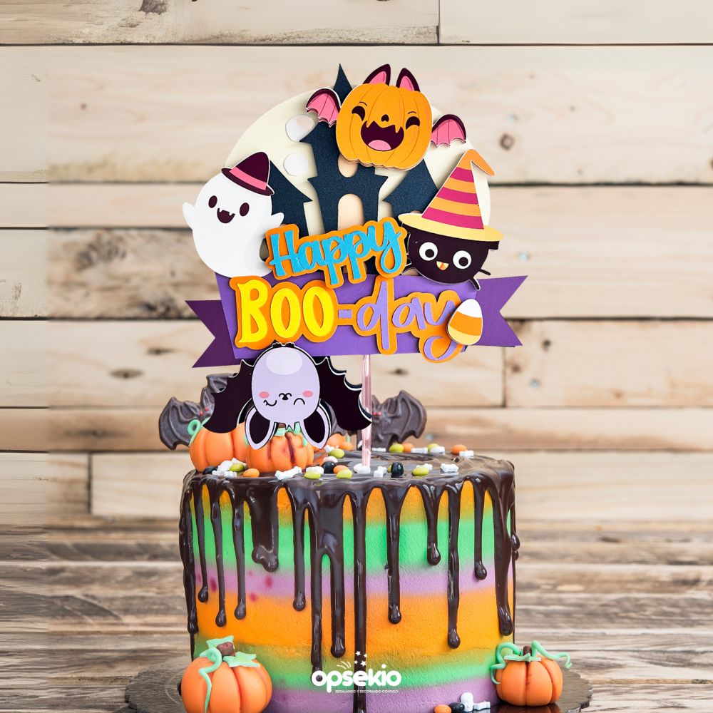 Cake topper halloween birthday