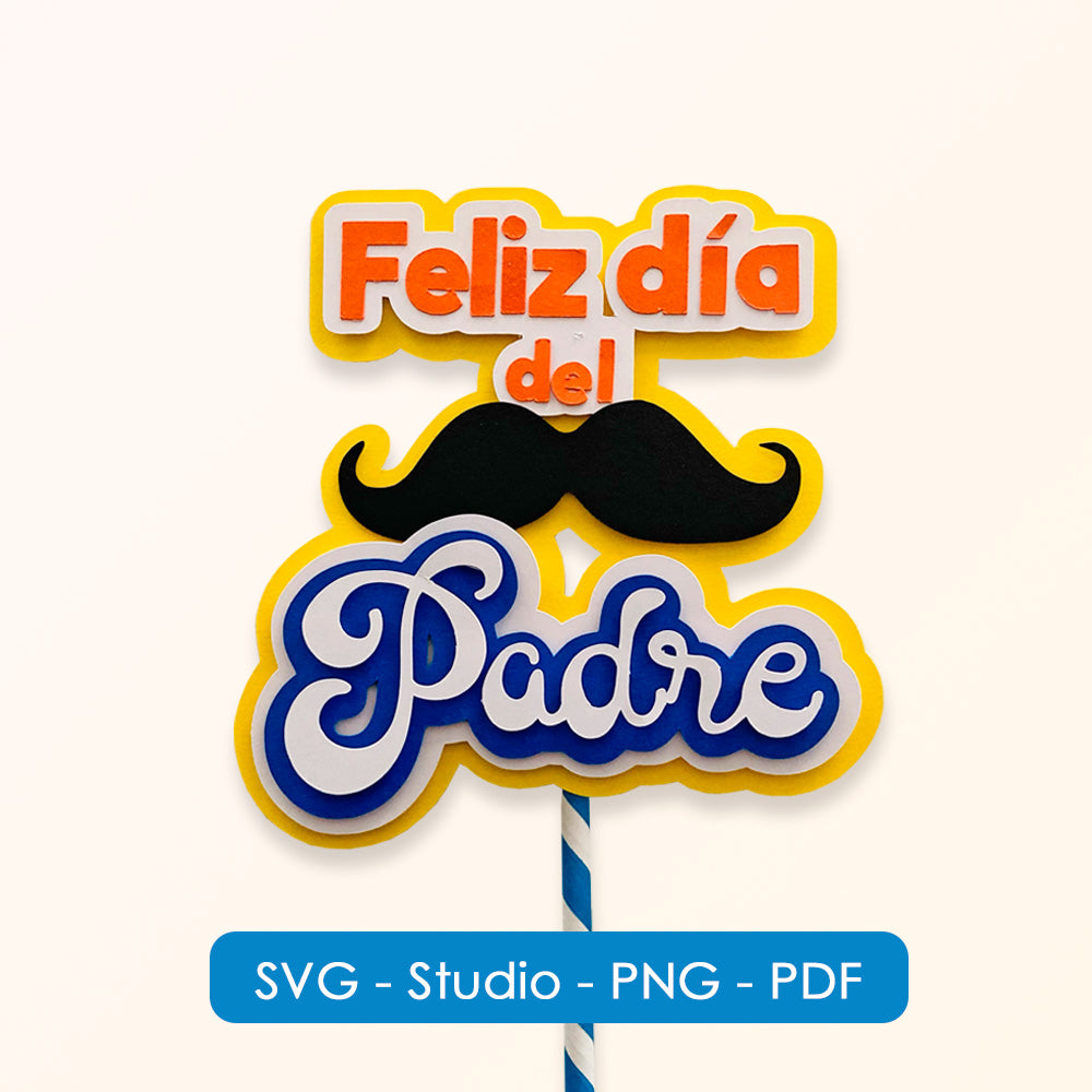Cake topper dia del padre para imprimir