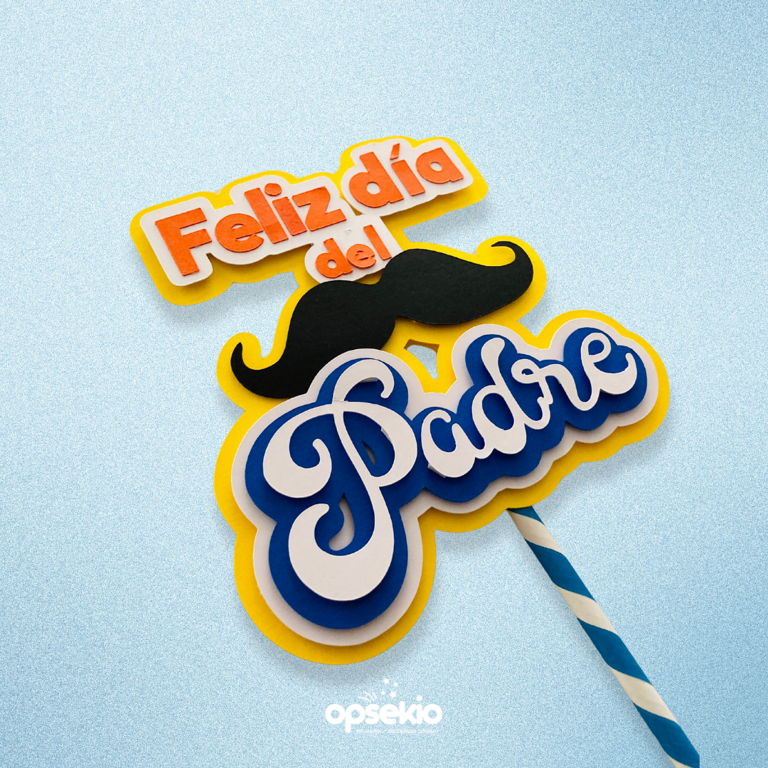 Cake topper dia del padre para imprimir