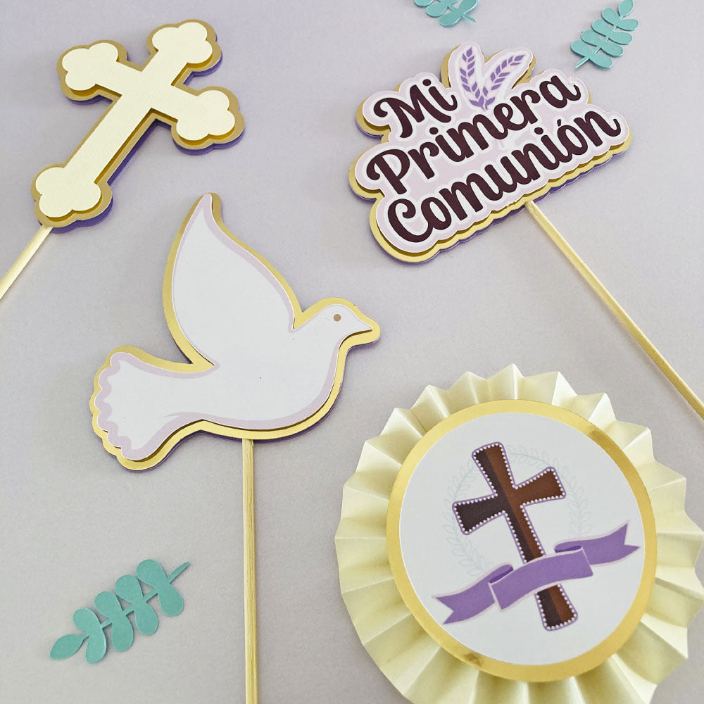 Centros de mesa primera comunión