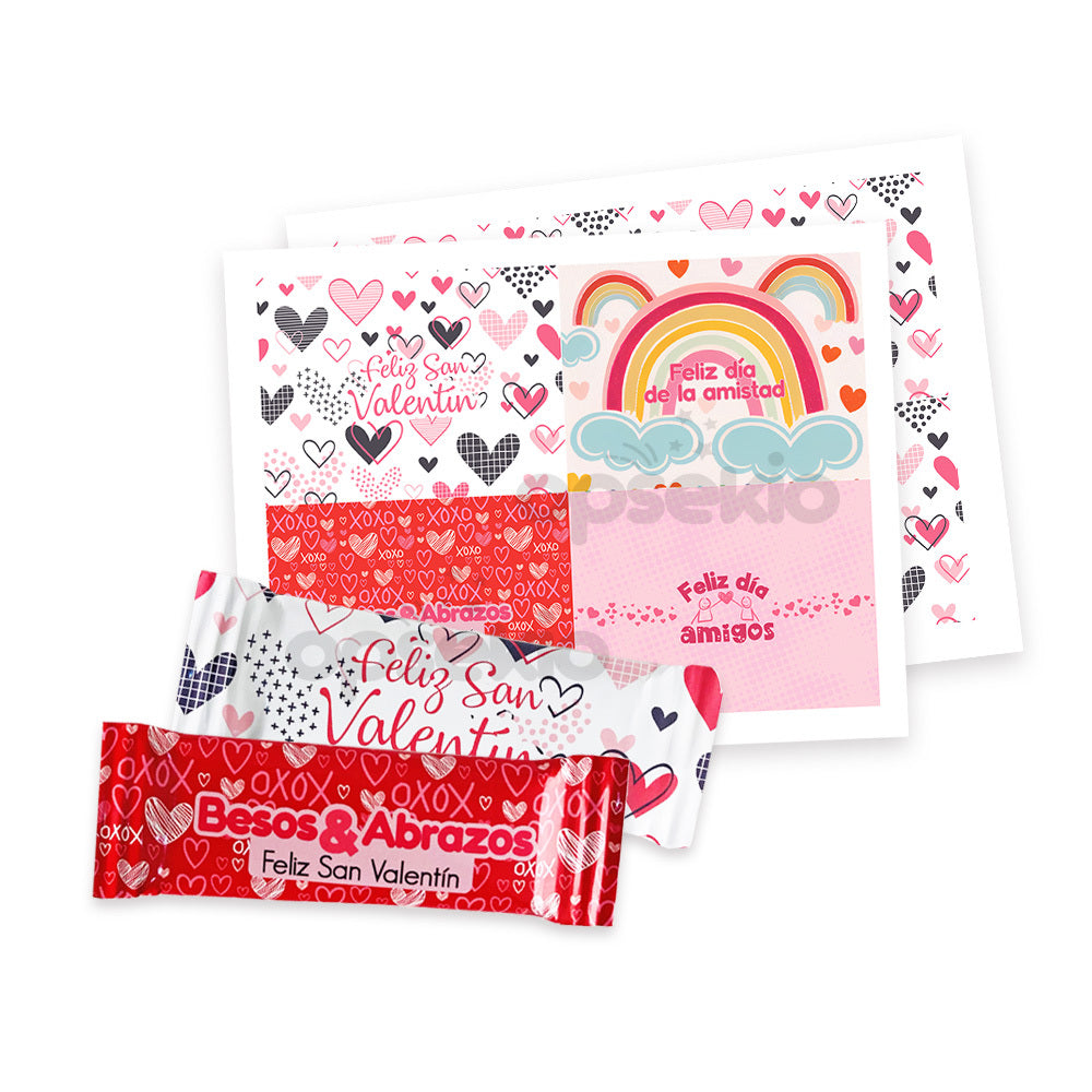 Etiquetas para chocolates 14 de febrero para imprimir