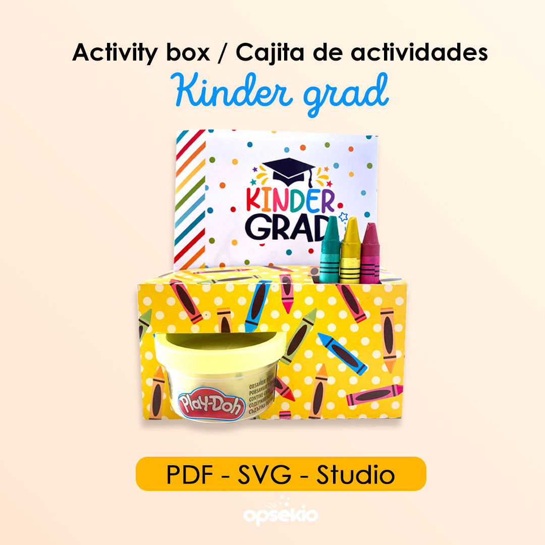Regalos para graduación de preescolar caja de actividades imprimible