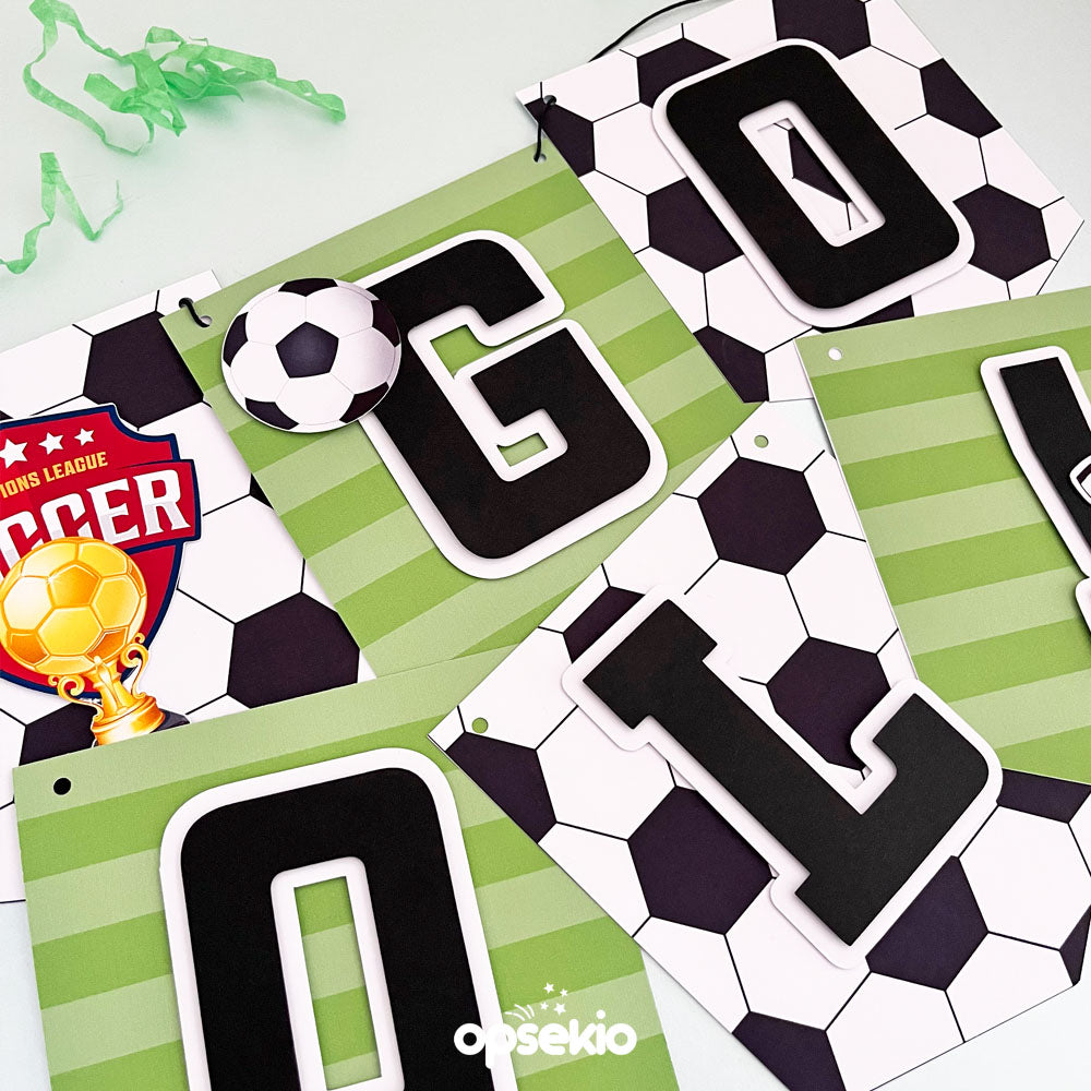 Kit imprimible para fiesta temática de fútbol