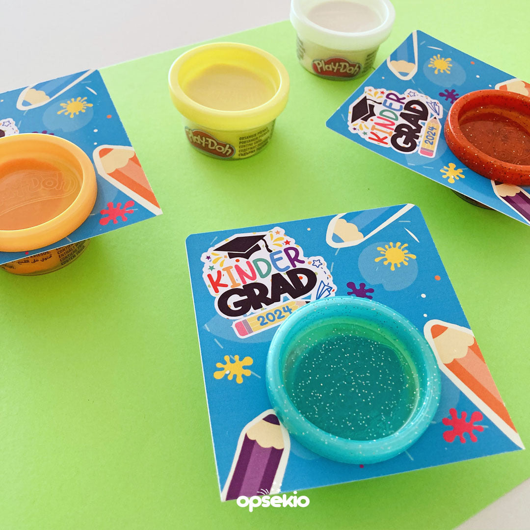 Regalos de graduación kinder play doh