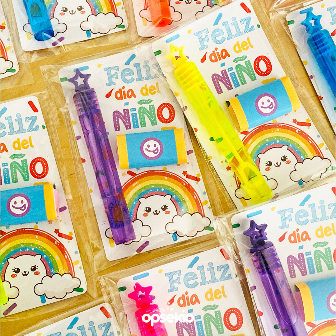 Porta Burbujas Día del Niño para Imprimir - PDF