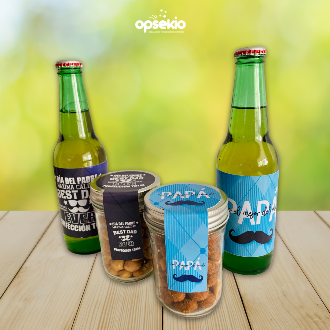 Etiquetas para cerveza y botanas dia del padre para imprimir