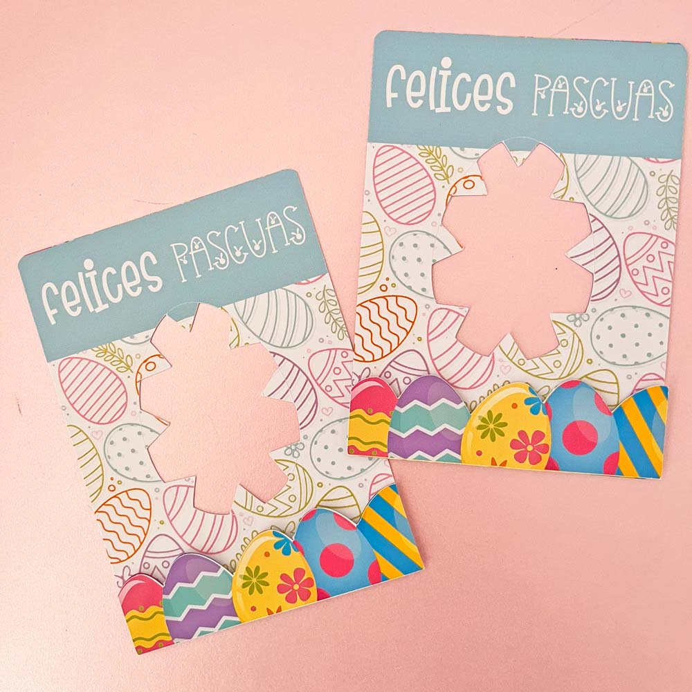 Porta huevos de chocolate de pascua 12 pzs (Tarjeta)