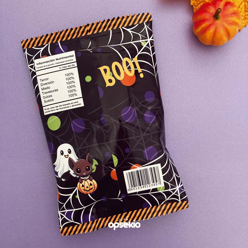 Chip bag halloween para imprimir