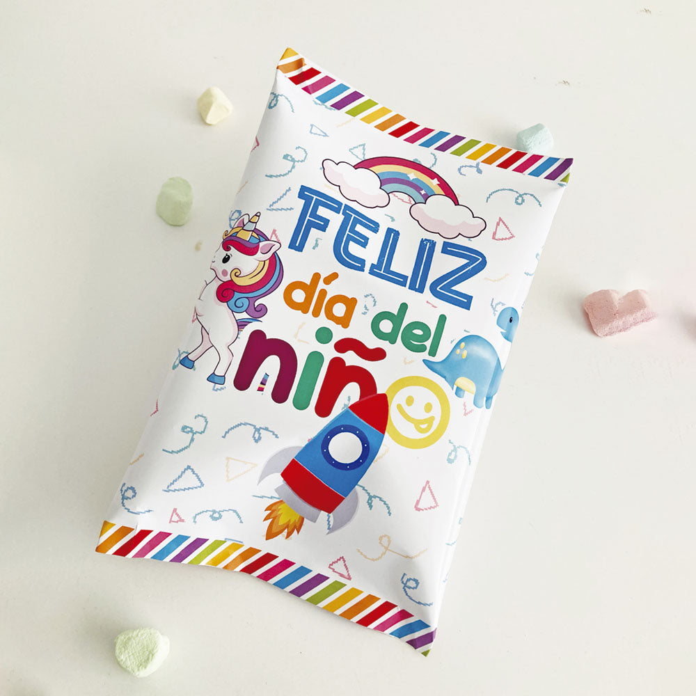 Chip Bag Feliz Día del Niño - Imprimibles en PDF y PNG