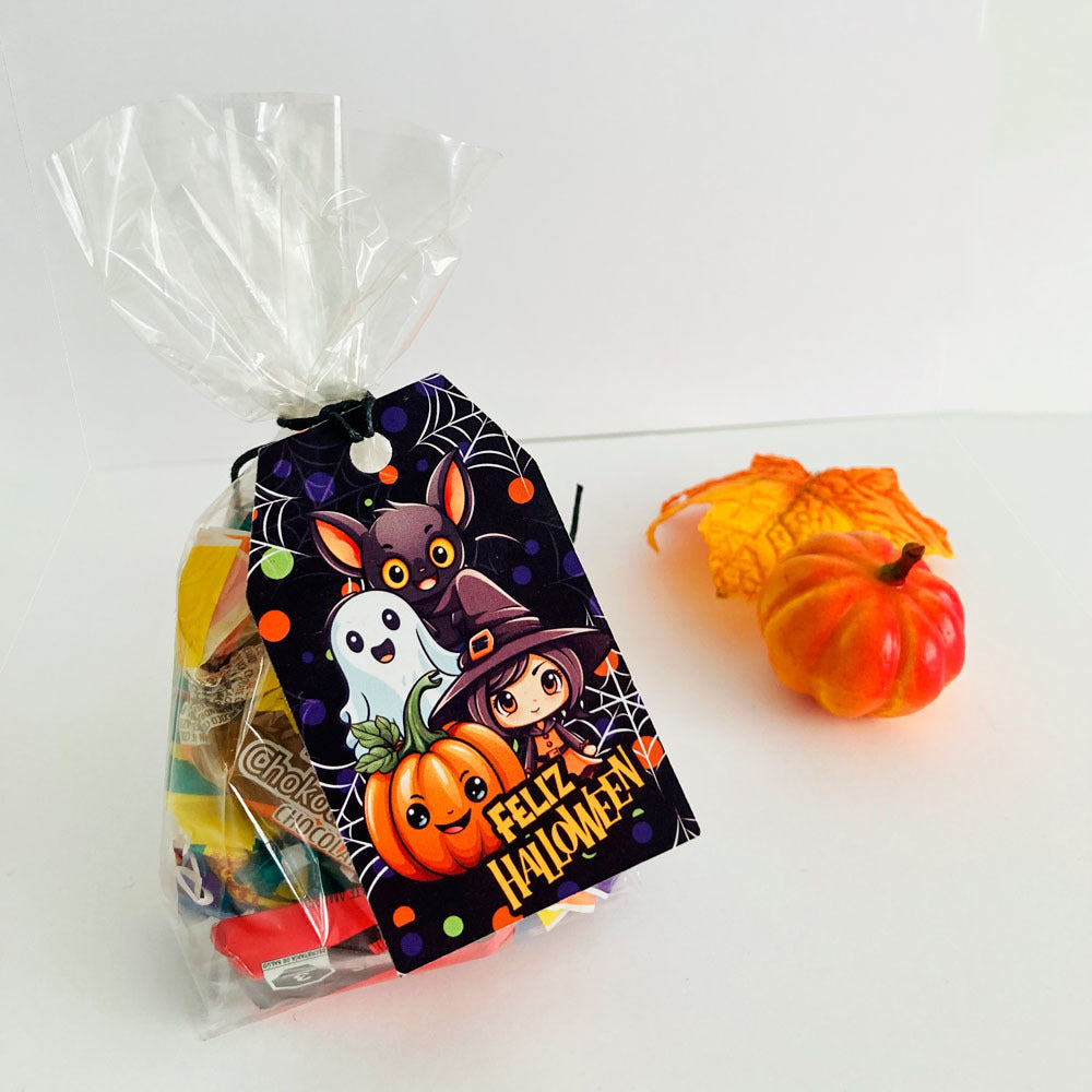Etiquetas de Halloween colgantes