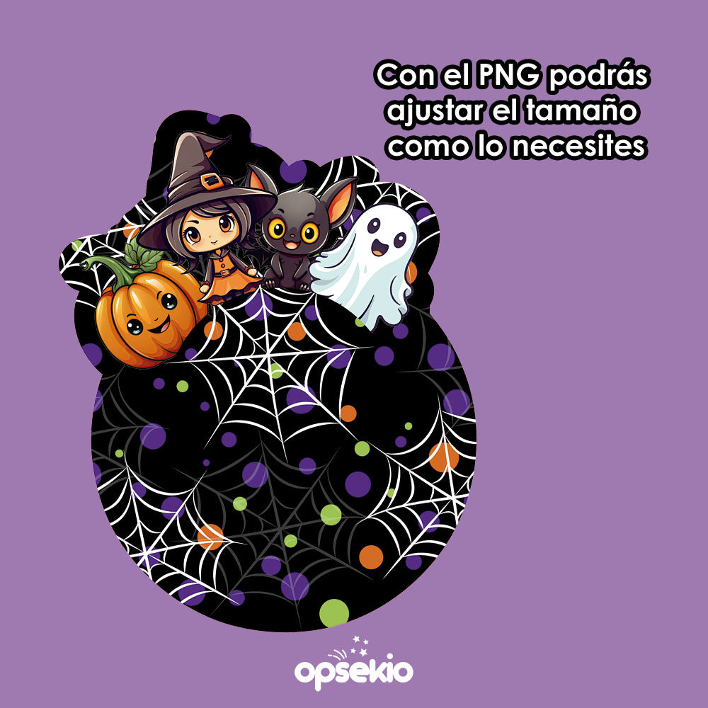 Dulcero para halloween con domo