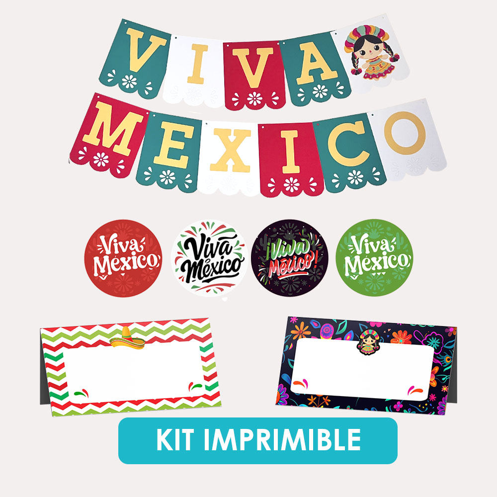Decoración 15 de Septiembre | Mini Kit Imprimible