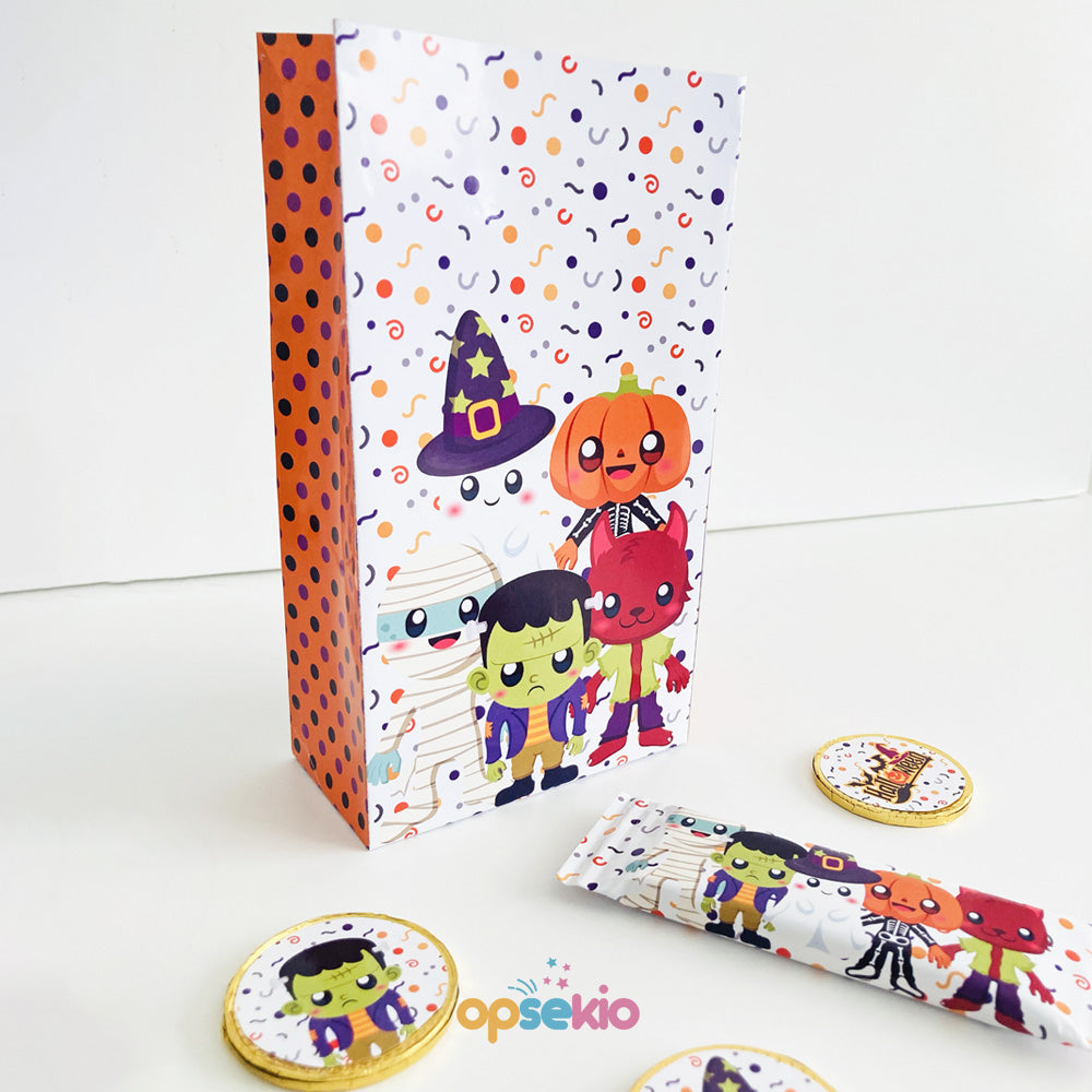 Etiquetas para dulces de halloween imprimibles
