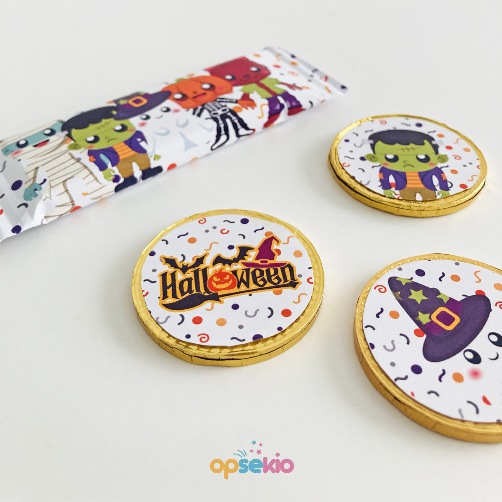 Etiquetas para dulces de halloween imprimibles