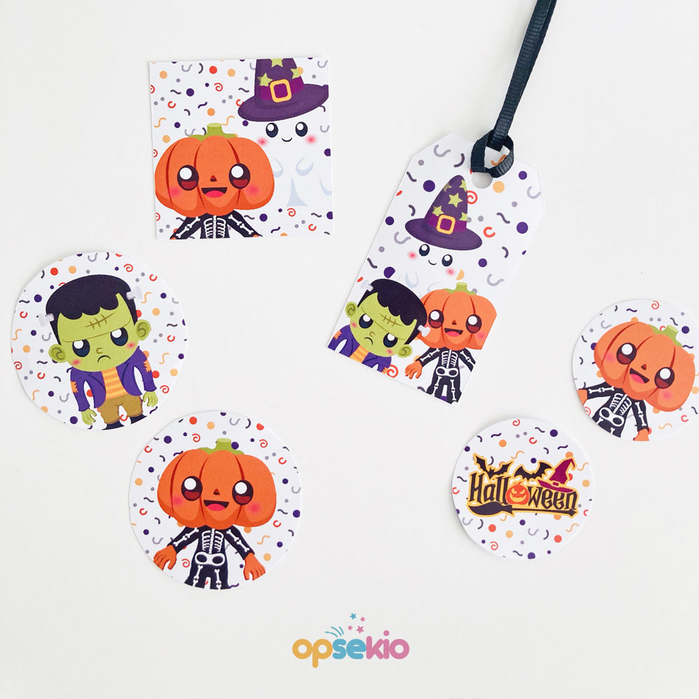 Etiquetas para dulces de halloween imprimibles