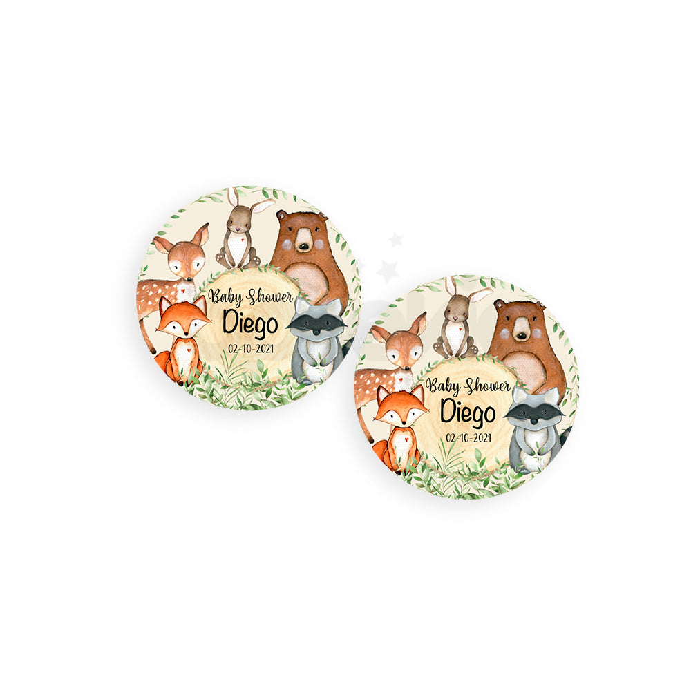 Etiquetas para baby shower (30 pz)