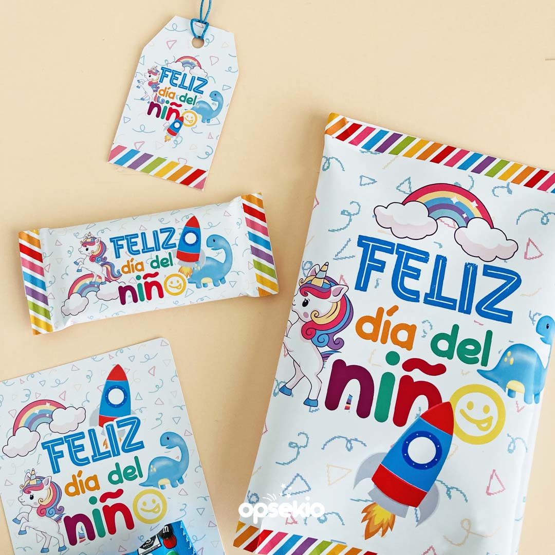 Etiquetas día del niño para imprimir