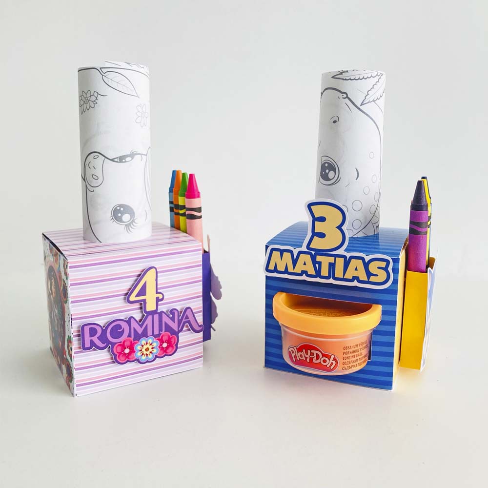 Cajas para recuerdos fiestas infantiles