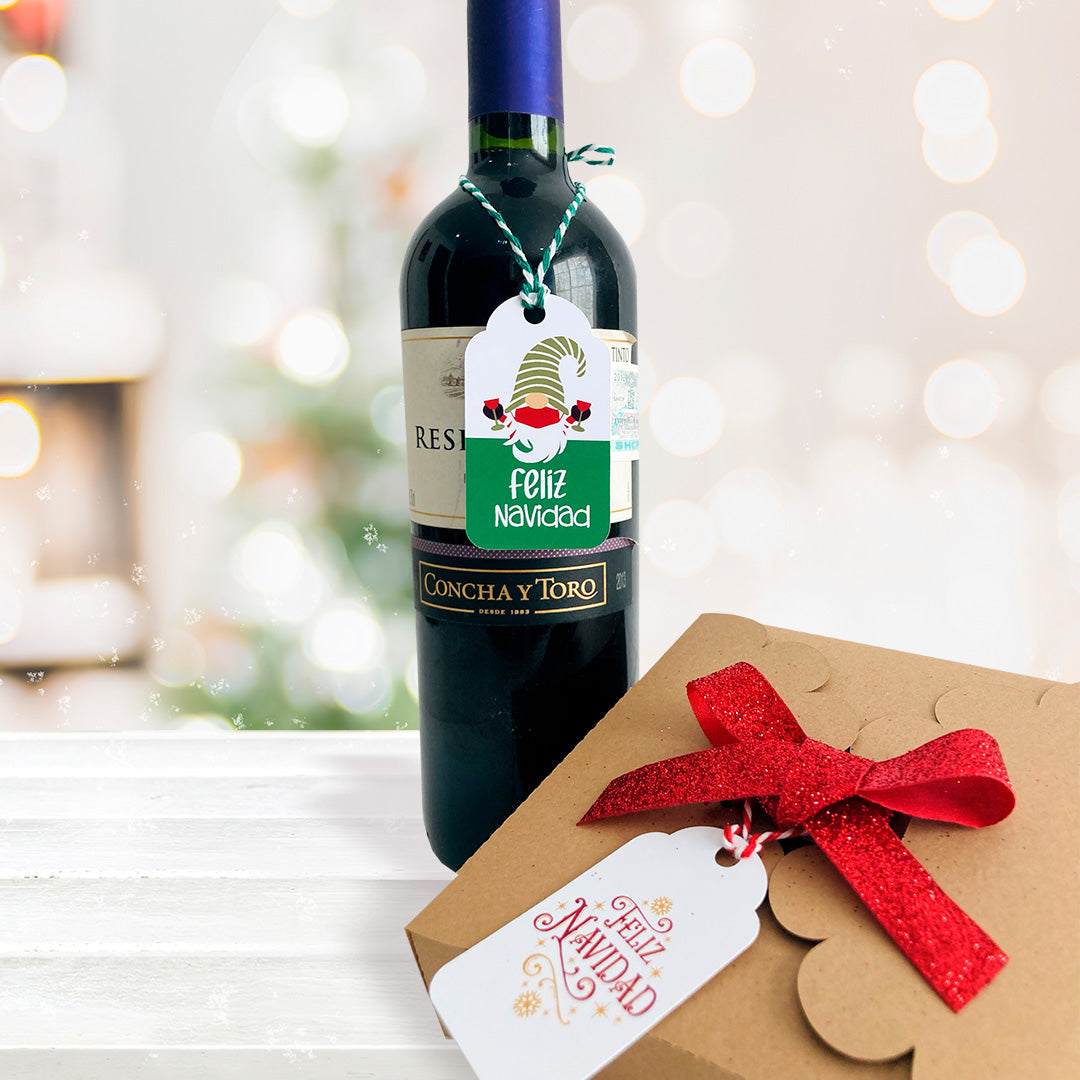 Etiquetas para regalos navideños 20 piezas