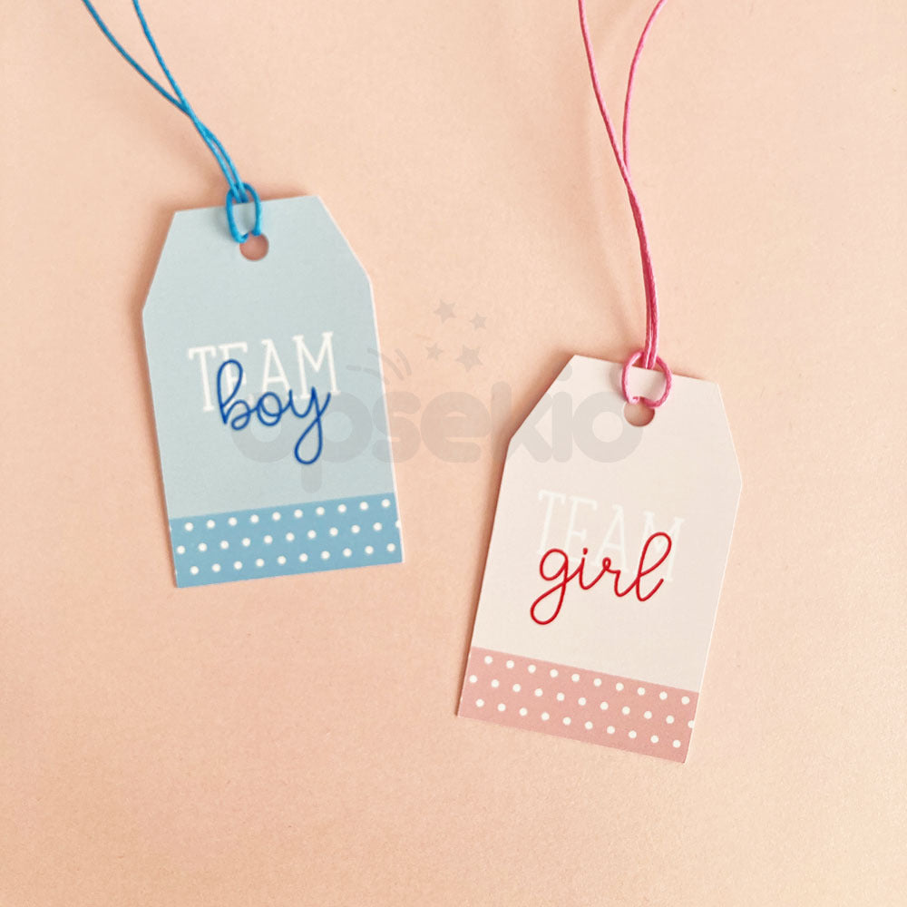 Etiquetas revelación de genero (30pz)