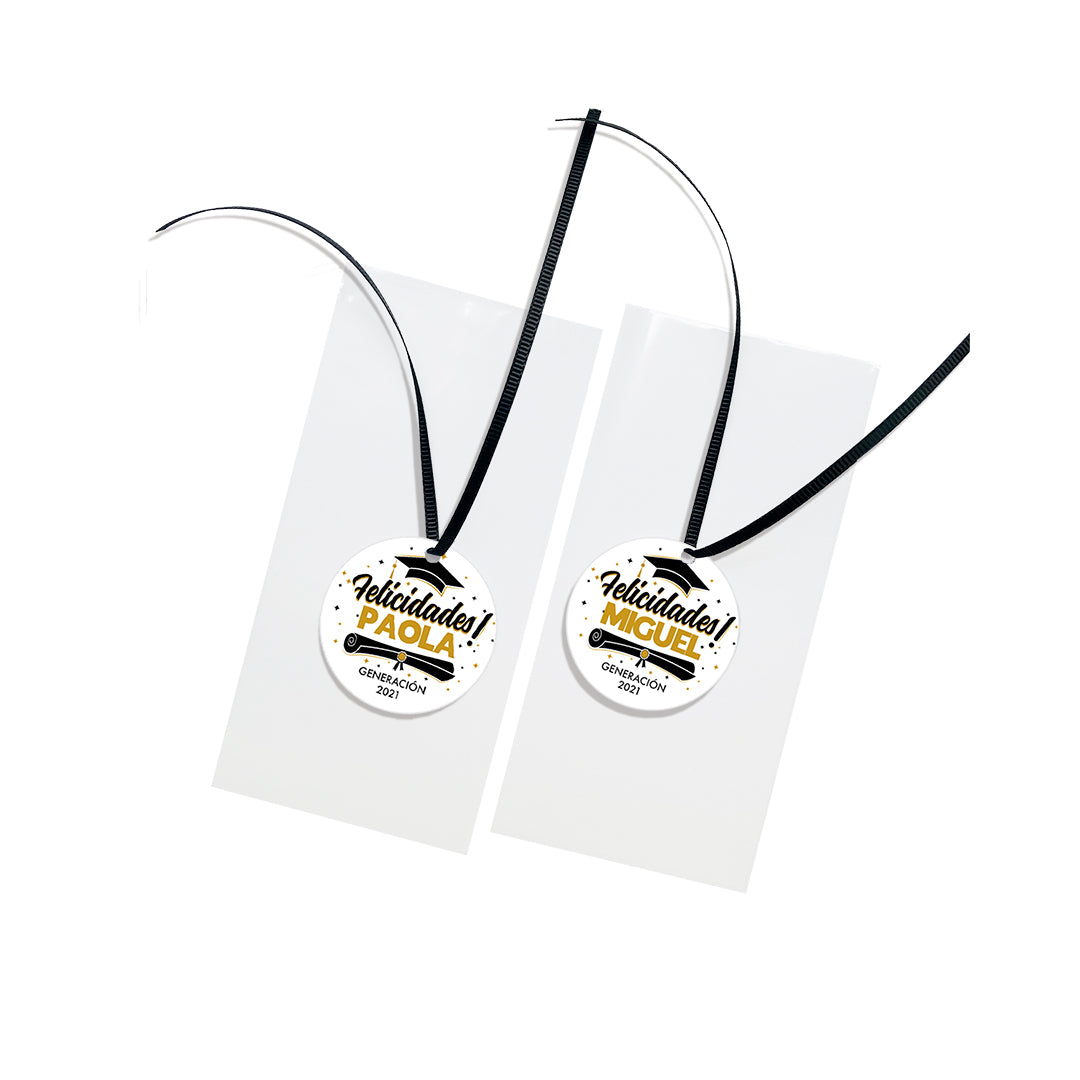 Bolsitas para graduación personalizadas 15 piezas