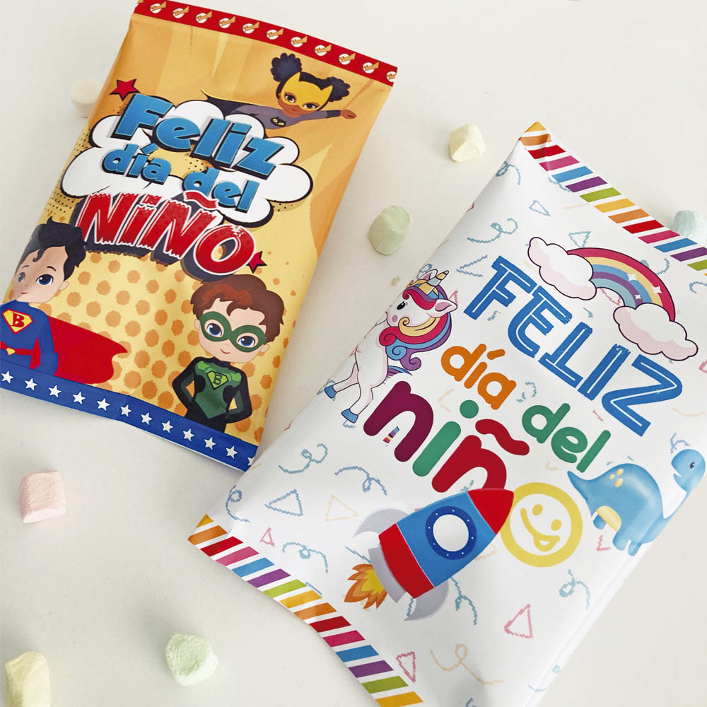 Chips bags dia del niño 20 pzs