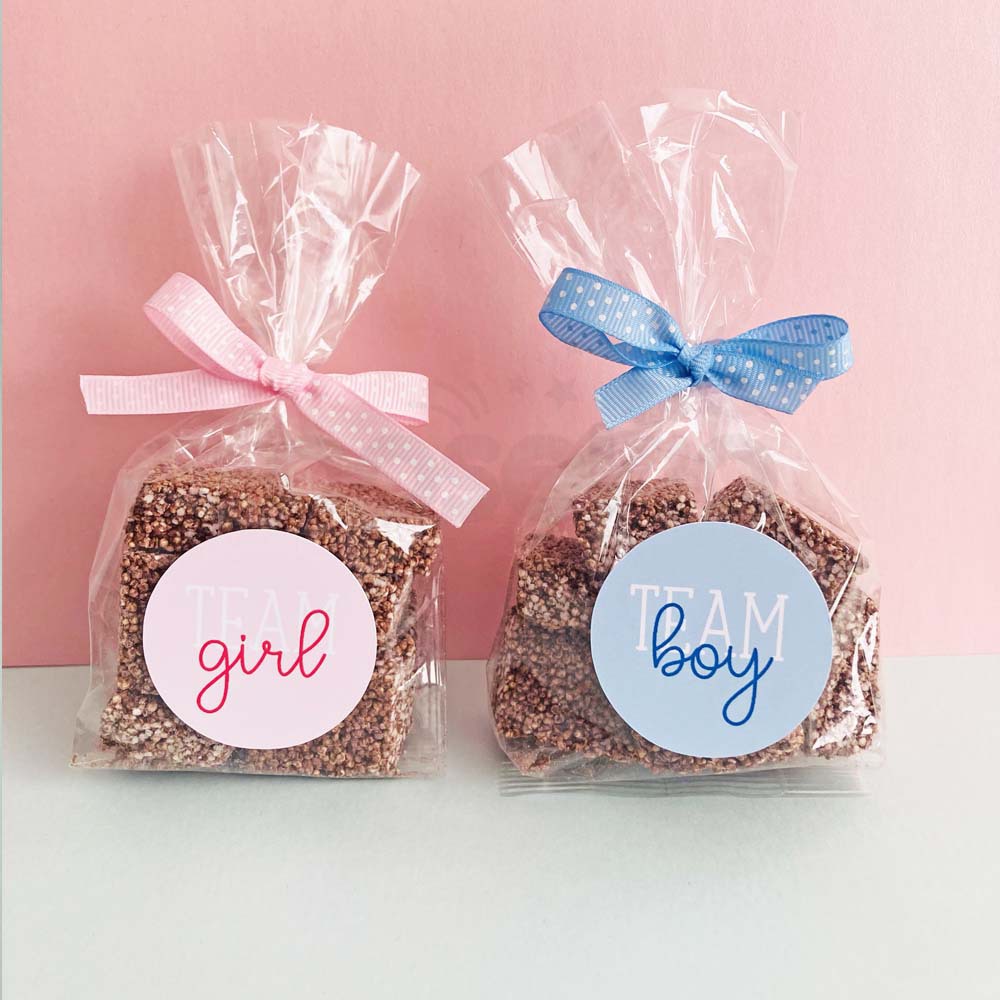 Etiquetas para revelación de genero