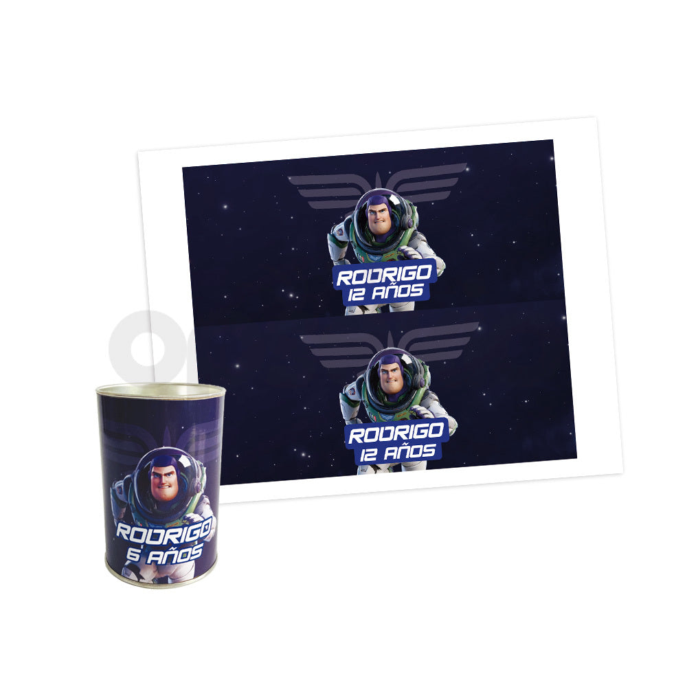 Etiquetas para dulcero Buzz Lightyear editables