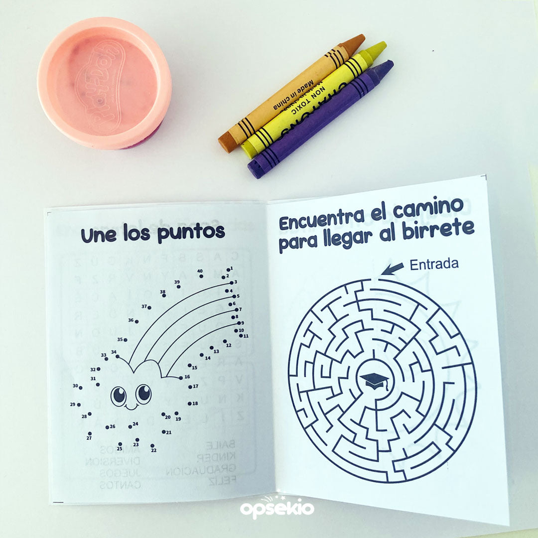 Regalos de graduación kinder caja de actividades