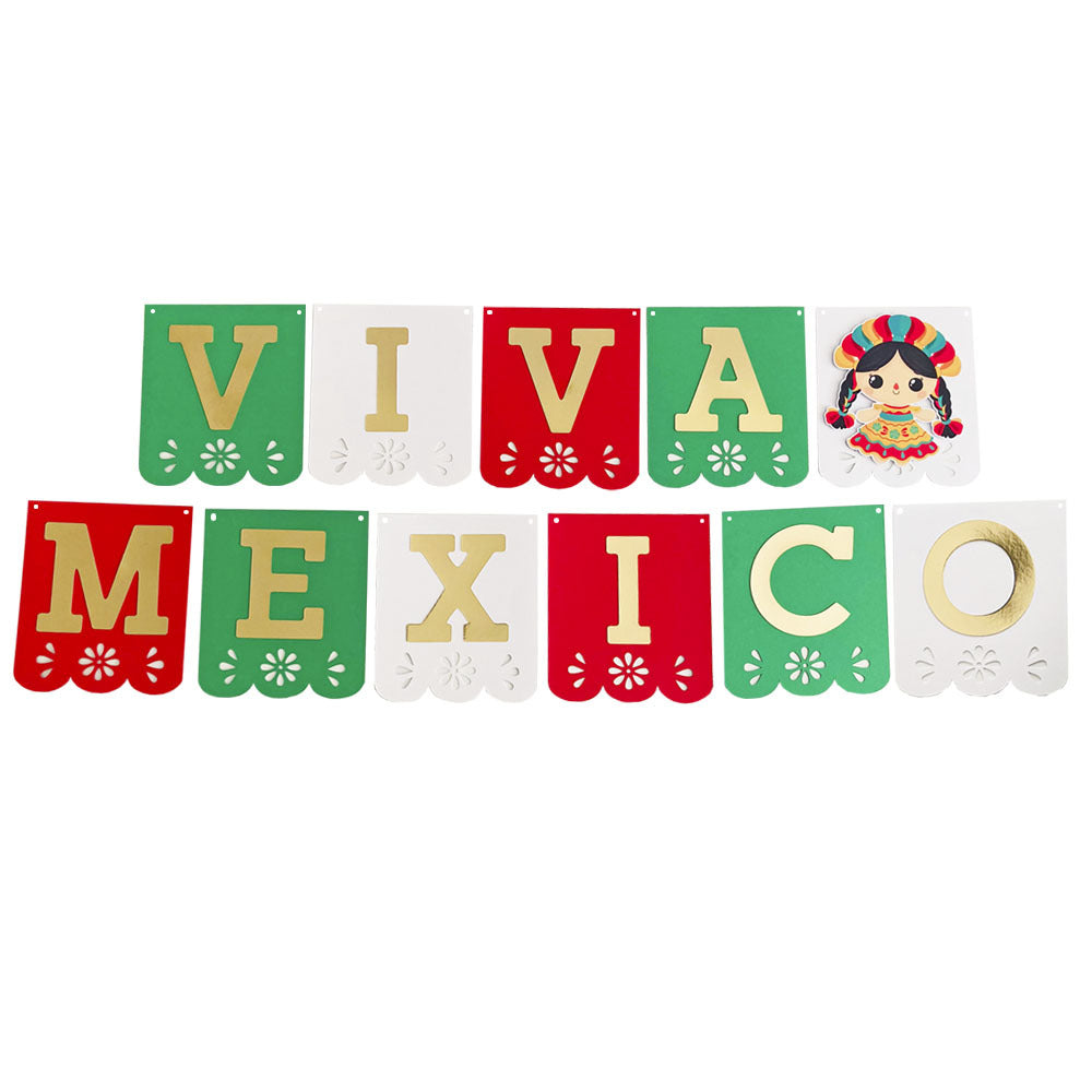Banderines Viva Mexico