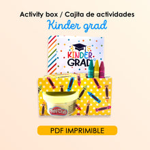 Cajita de Regalo de Actividades Graduación Preescolar con Mini Libro (PDF)