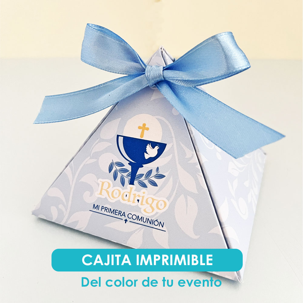 Cajitas de primera comunión para Imprimir - pirámide (PDF)