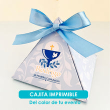 Cajitas de primera comunión para Imprimir - pirámide (PDF)