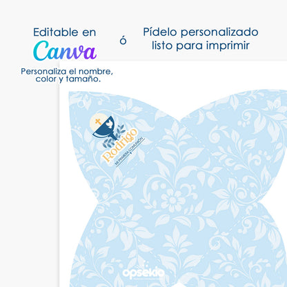 Cajitas de primera comunión para Imprimir - pirámide (PDF)