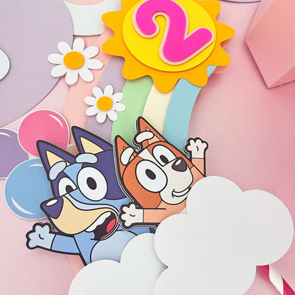Cake topper bluey
