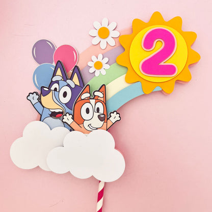 Cake topper bluey