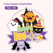 Cake topper halloween para imprimir
