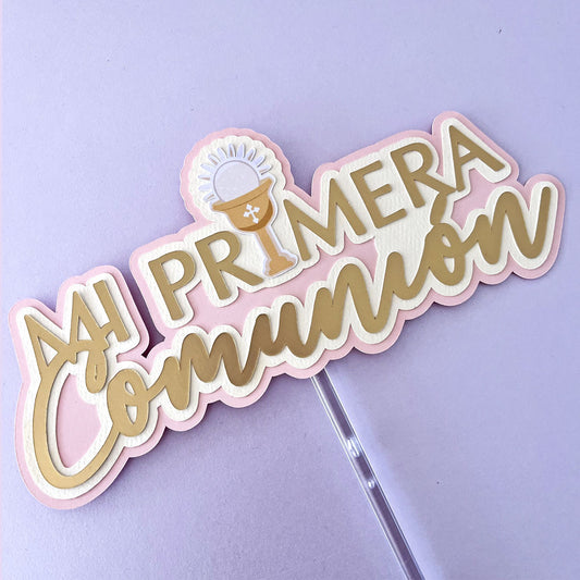 Mi primera comunion cake topper svg