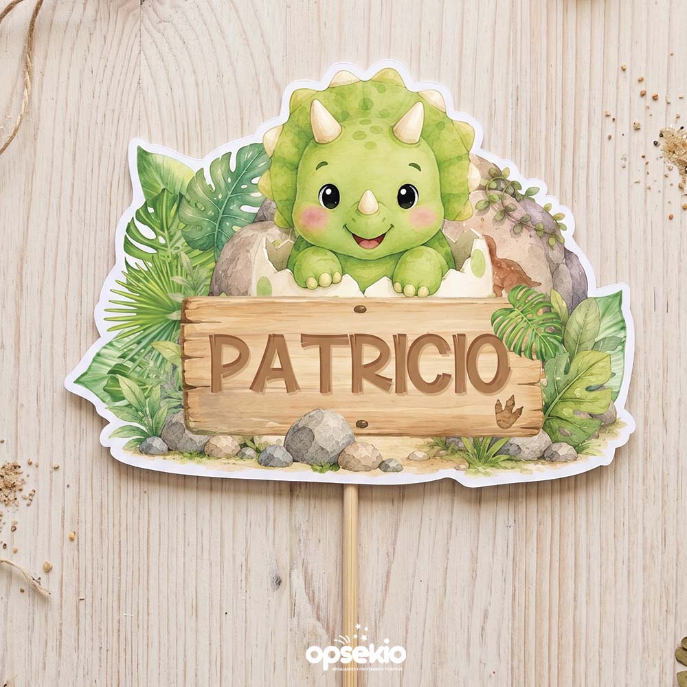 Kit imprimible dinosaurio bebe