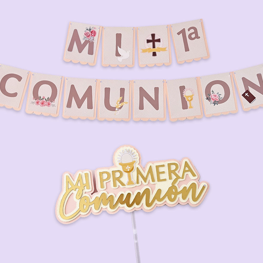 Decoración primera comunion sencillo