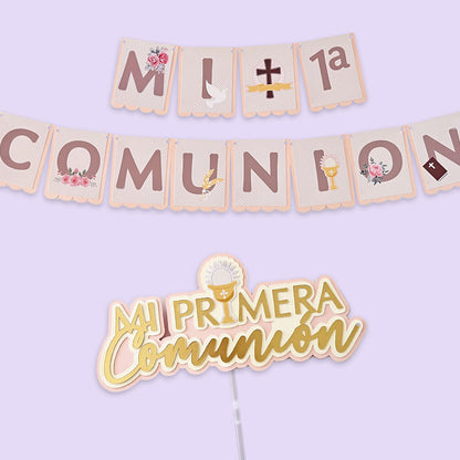 Decoración primera comunion sencillo