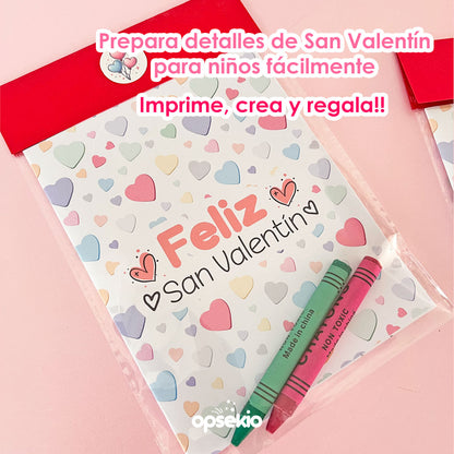 Librito de actividades san valentin para imprimir