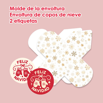 Envoltura Navideña para Galletas – PDF + PNG + SVG