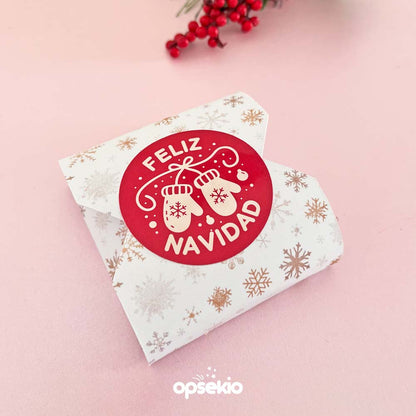 Envoltura Navideña para Galletas – PDF Imprimible | Detalles Navideños Fácil