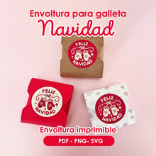 Envoltura Navideña para Galletas – PDF + PNG + SVG