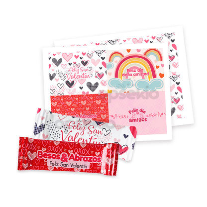 Etiquetas para chocolates 14 de febrero para imprimir
