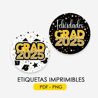 Etiquetas graduacion para imprimir