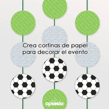 Kit de Imprimibles para Decorar Fiesta de Fútbol (PDF, PNG y Editable en Canva)
